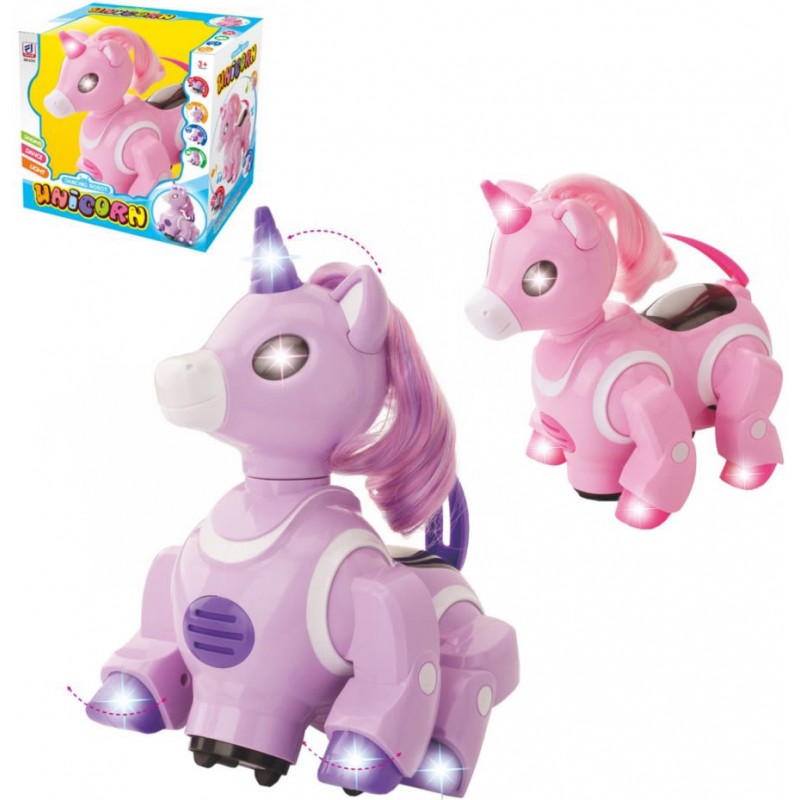 Robot unicornio con luz y sonido