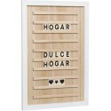 Panel de madera para mensaje 60 letras