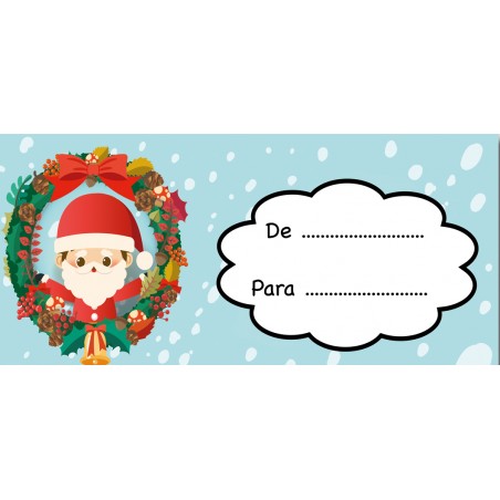 Etiquetas adhesivas navideñas para regalos