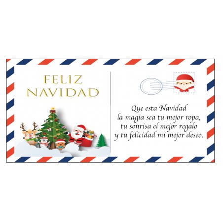 Felicitación postal navidad