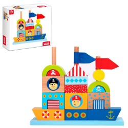 Juego de bloques de madera para bebés