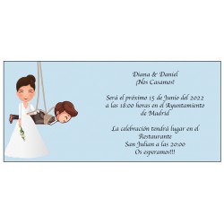 Invitaciones de boda graciosas
