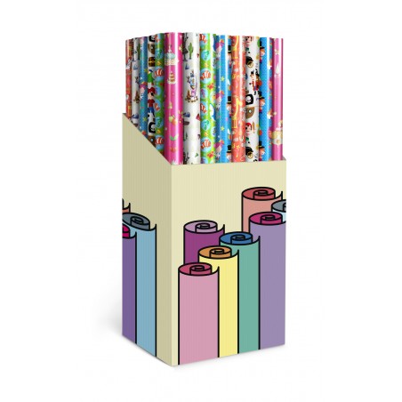 Papel de regalo infantil surtidos en 6 modelos