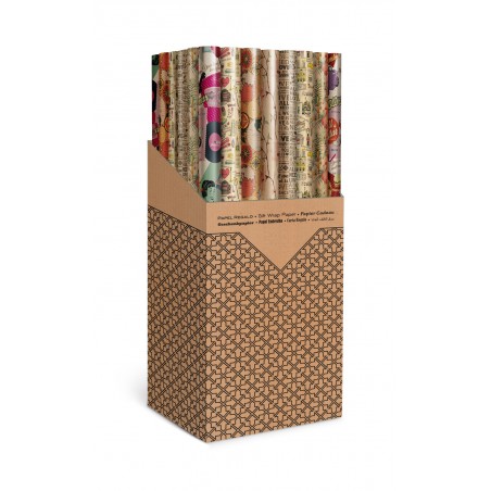 Rollos de papel kraft con fondo