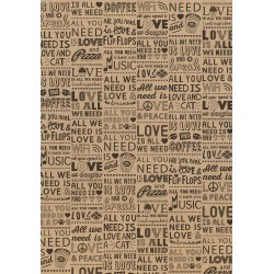 Rollos de papel kraft con fondo