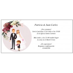 Invitaciones de boda originales con hijo