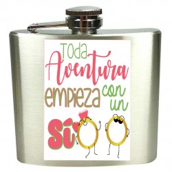 Petaca decorada para bodas