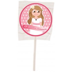 Piruleta comunión niña