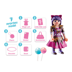 Caja sorpresa playmobil viona candy world serie 1