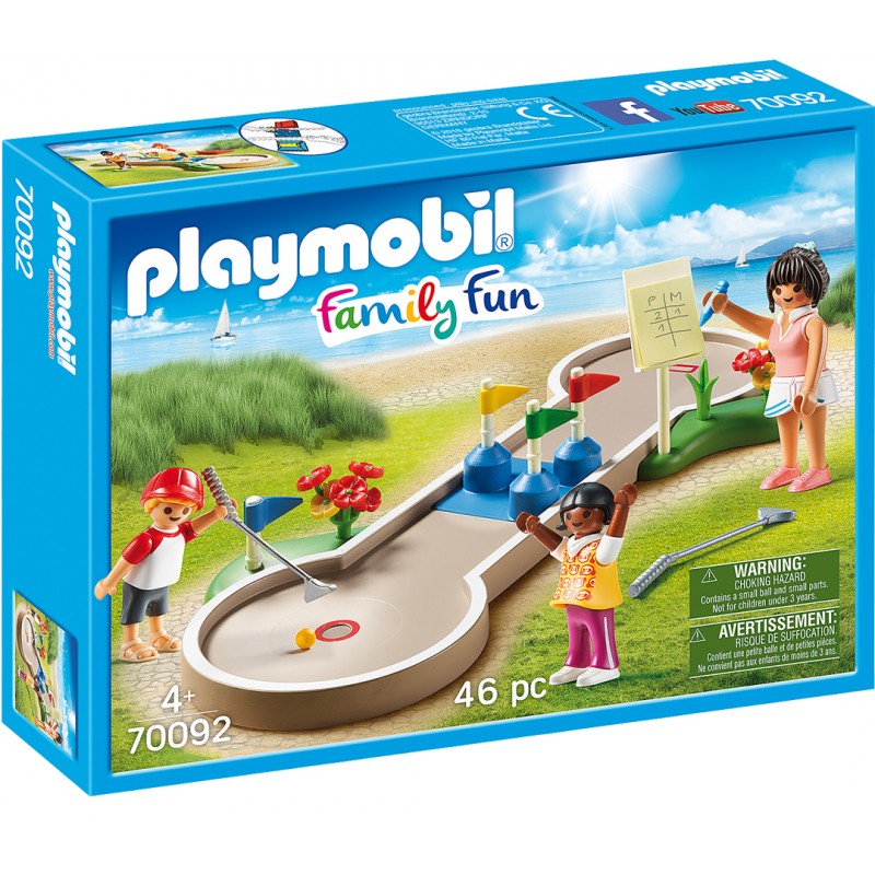 Playmobil mini golf con accesorios en caja de 46 piezas