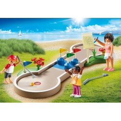Playmobil mini golf con accesorios en caja de 46 piezas