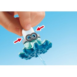 Piscina con ducha y otros accesorios de playmobil