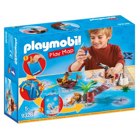 Playmobil play map piratas con accesorios