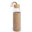 Botella de cristal con funda de corcho de 500ml.
