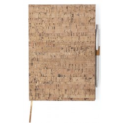 Bloc de notas con tapa dura de corcho natural