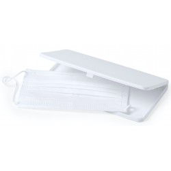 Porta mascarillas en color blanco y muy resistente