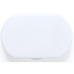 Pastillero antibacteriano blanco con 3 compartimentos