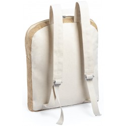 Bolsa mochila de yute para mujer