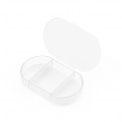 Pastillero trizone color transparente