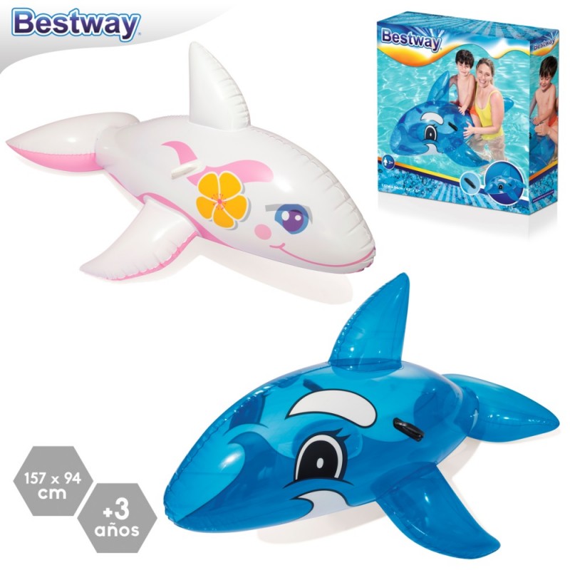 Orca transparente hinchable 157 x 94 cm