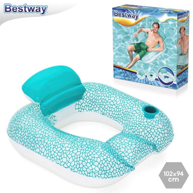 Sillón piscina con respaldo 2 c 101 cm