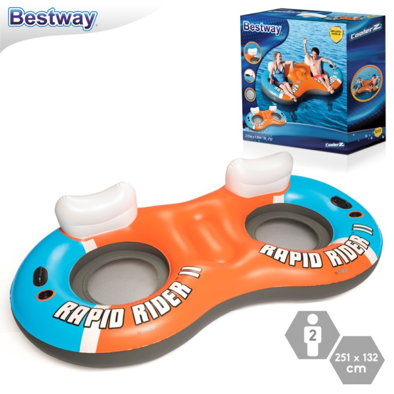 Circular doble c respaldo rapid rider 251 x 132 cm