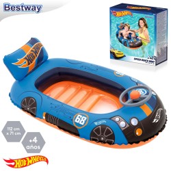 Barca hot wheels hinchable 112 x 71 cm