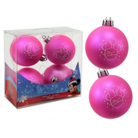 S 4 bola minie rosa 6 cm