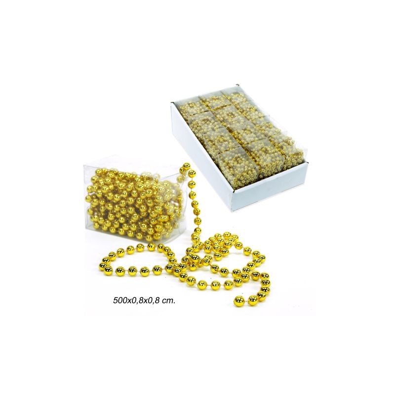 Rollo bolas plástico oro 500 x 0 80 x 0 80 cm