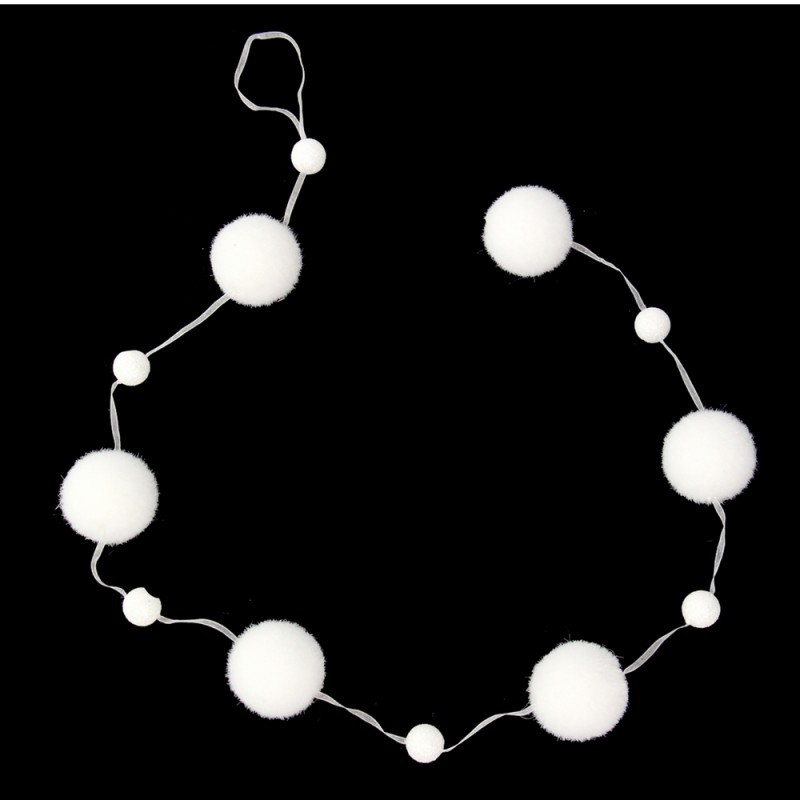 Guirnalda bolas foam decoración navidad 120 x 4 80 x 4 80 cm