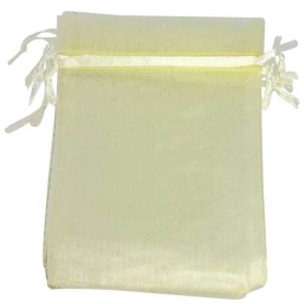 Bolsa organza beige 15 x 20