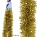 Boa oro decoración navidad 180 x 7 x 7 cm