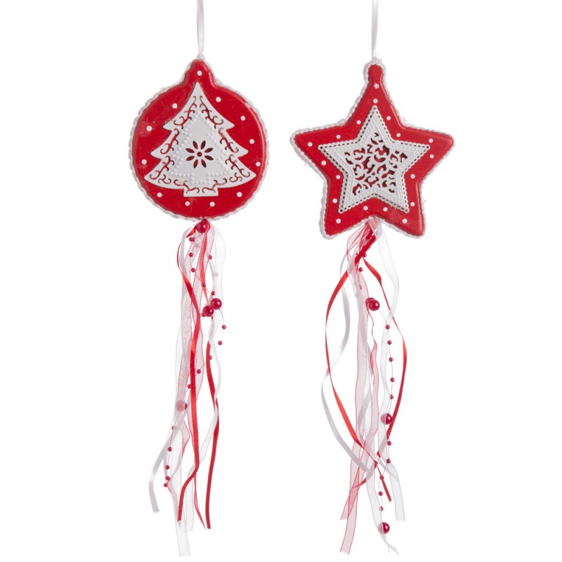 Colgante madera 2 m decoración navidad 9 70 x 1 x 33 cm