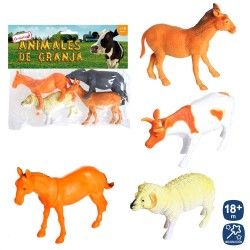 S 4 animales de granja vinilo 4 m 15 cm