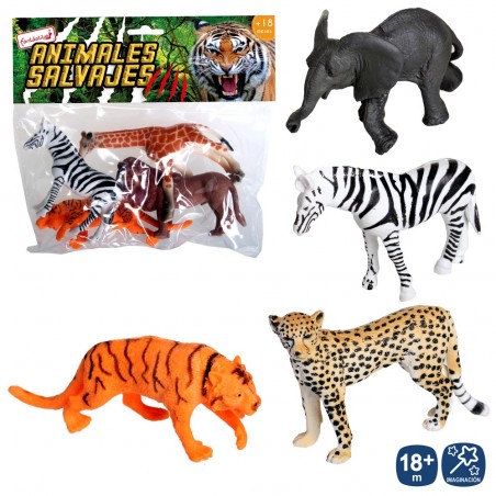 S 4 animales salvaje vinilo 4 m 11 cm
