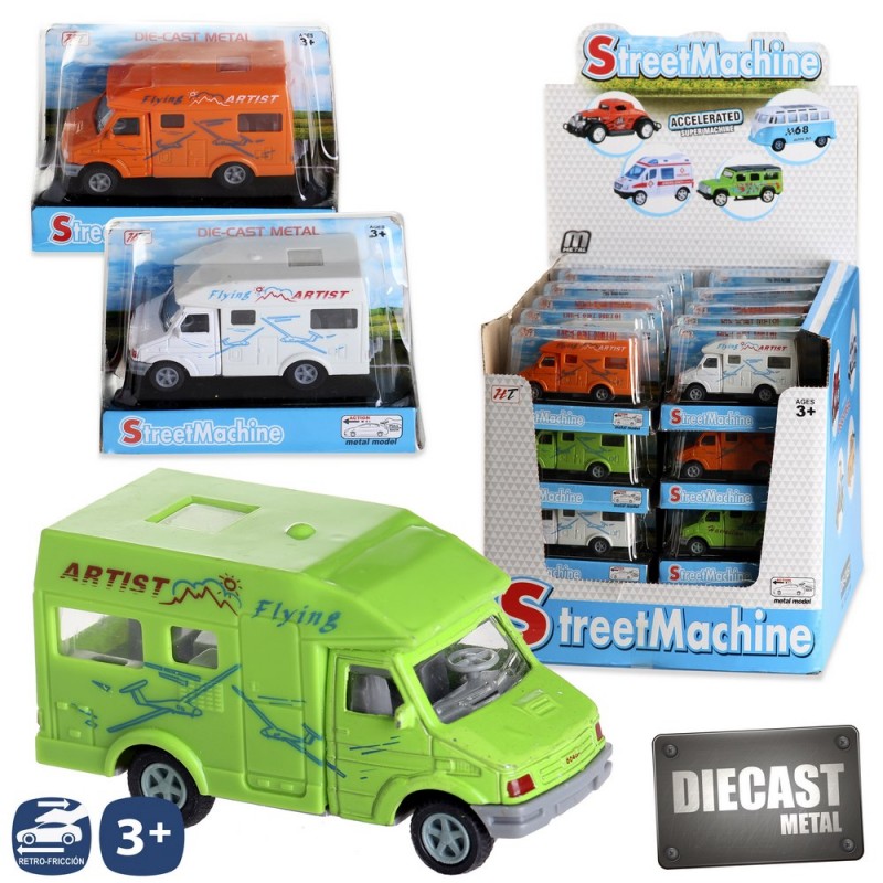 Camión caravana retromarcha metal 3 c 8 cm