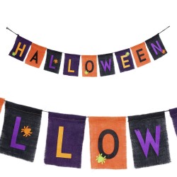 Guirnalda halloween arpillera 165 x 0 20 cm