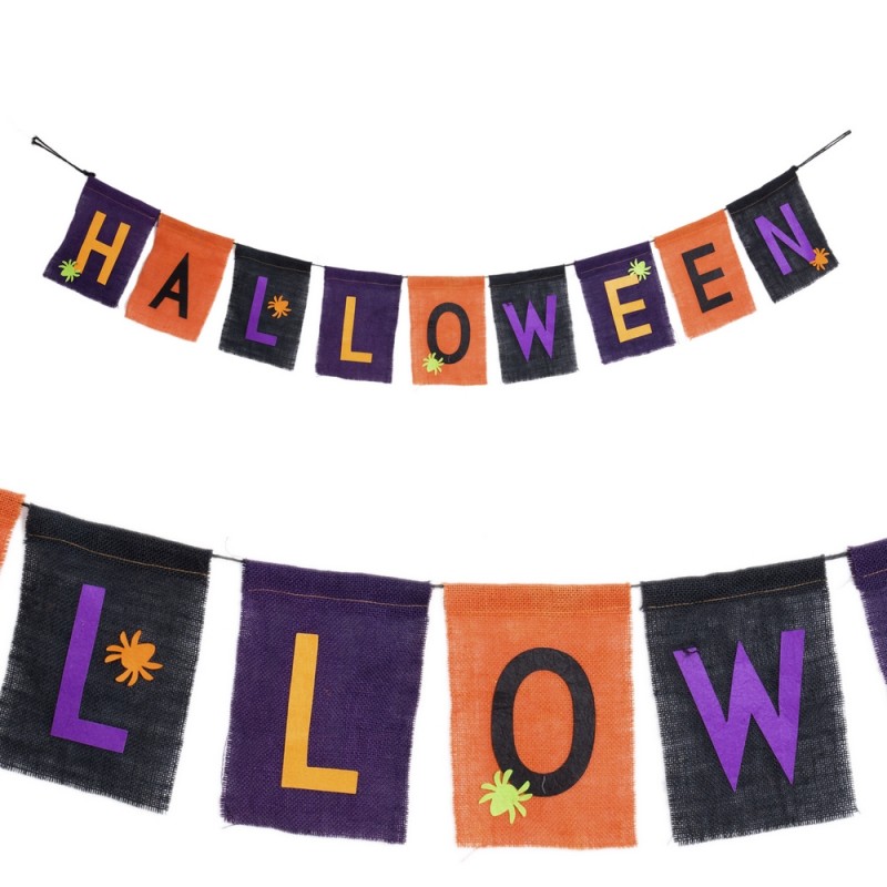 Guirnalda halloween arpillera 165 x 0 20 cm