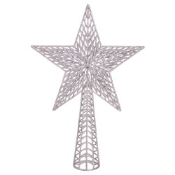 Terminal árbol plástico plata 37 x 25 cm