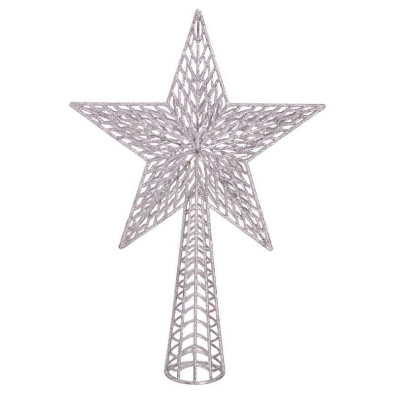 Terminal árbol plástico plata 37 x 25 cm