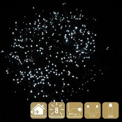 300 luces led 8 funciones blanco