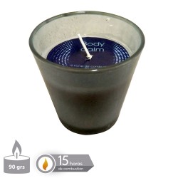 Vela tarro cristal perfumada spa gris 7 50 x 7 50 cm