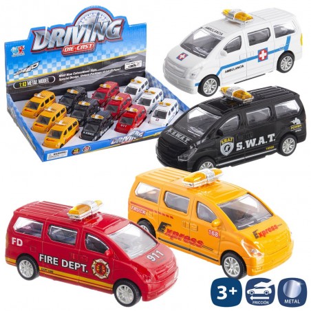 Furgoneta fricción metal 4 m 10 cm