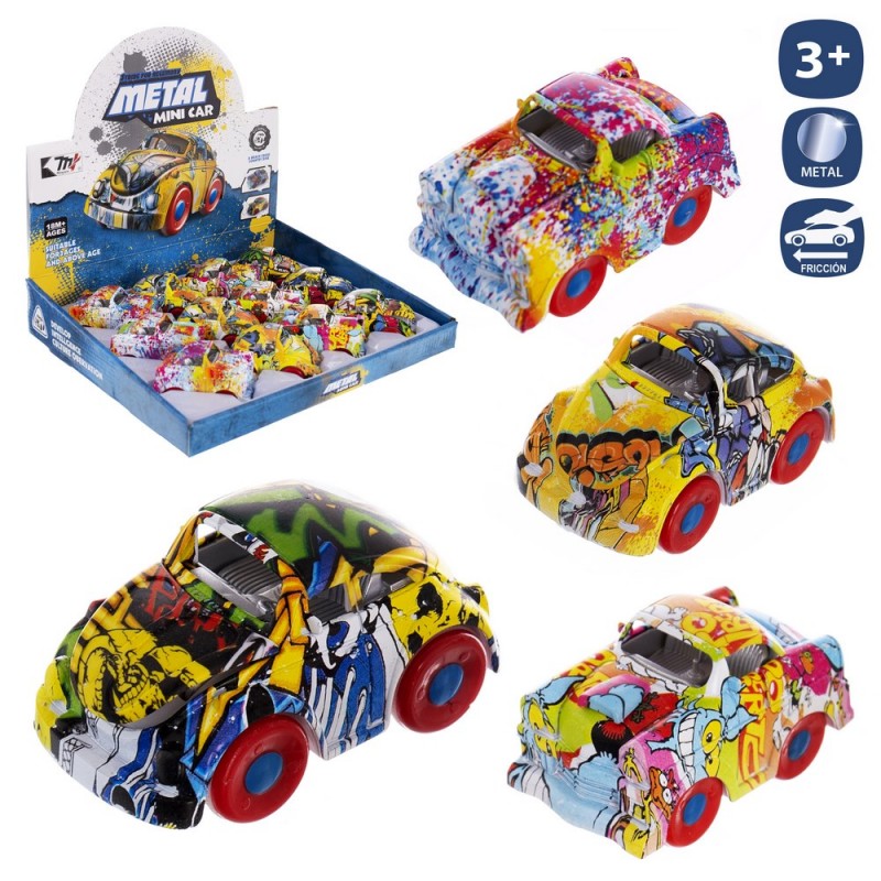 Coche fricción hippy metal 2 m 5 cm