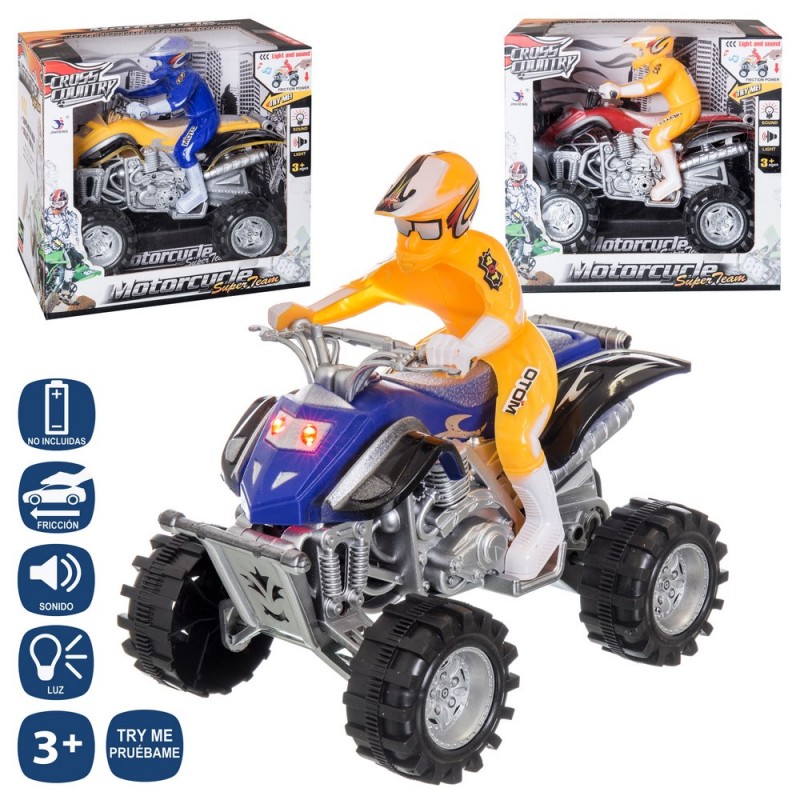 Quad fricción c luz y sonido 3 c try me 20 cm