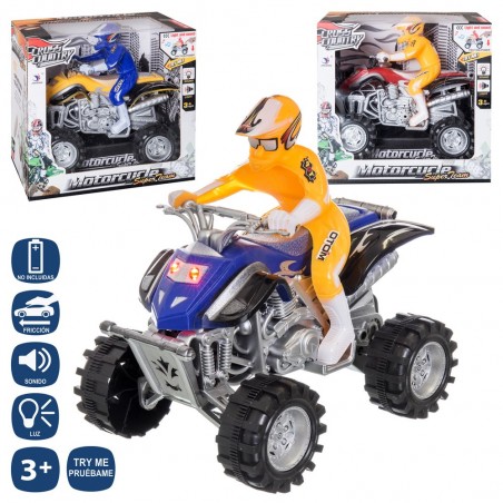 Quad fricción c luz y sonido 3 c try me 20 cm