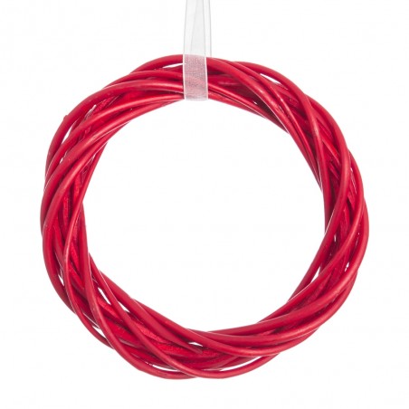 Anillo mimbre rojo 15 x 15 x 2 50 cm