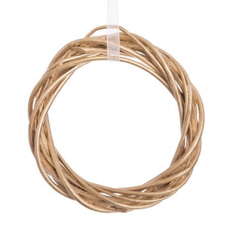 Anillo mimbre oro 15 x 15 x 2 50 cm