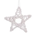 Estrella mimbre blanco 15 x 15 cm