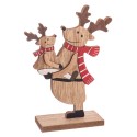 Ciervo peana madera 13 x 5 x 18 50 cm